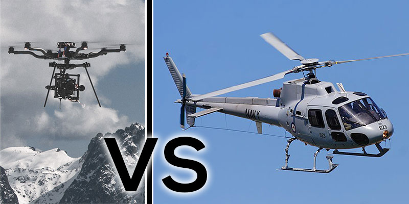 hæk eksistens greb Drones vs Helicopters for Aerial Filming & Photography - Drone Hire with  Operator / Pilot UK London for TV, Film, Survey, Inspections